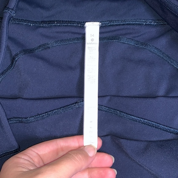 Lululemon- All The Right Places- Sz 14- Hero Blue- Full Length **Flawed** - Picture 6 of 15
